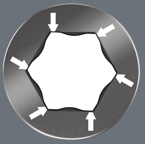 Wera 056168 Bit-Check Set 8040-6/Z Extra-tough for Drill/Drivers, Metal Jointing, Hex-Plus 2.0 mm-6.0 mm 7pc in Kuwait