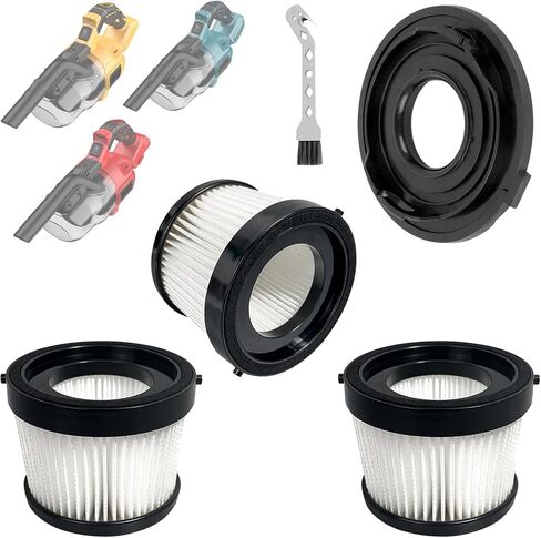 3 Pack Replacement HEPA Filters with Holder, Compatible with KXX KXHV-3 Cordless Handheld Vacuum, also Works with Vijezoy, WISLET, Rueqior, DEMIMA, LITEKON, Fledukten, Brngeqi and Tsu‌Icaty Vacuum. in Kuwait
