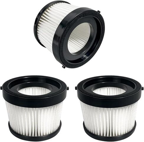 3 Pack Replacement HEPA Filters with Holder, Compatible with KXX KXHV-3 Cordless Handheld Vacuum, also Works with Vijezoy, WISLET, Rueqior, DEMIMA, LITEKON, Fledukten, Brngeqi and Tsu‌Icaty Vacuum. in Kuwait