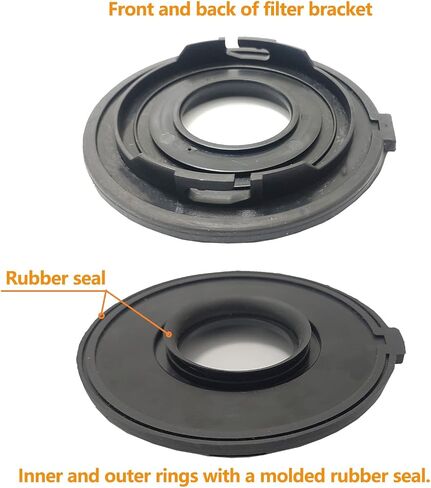 3 Pack Replacement HEPA Filters with Holder, Compatible with KXX KXHV-3 Cordless Handheld Vacuum, also Works with Vijezoy, WISLET, Rueqior, DEMIMA, LITEKON, Fledukten, Brngeqi and Tsu‌Icaty Vacuum. in Kuwait