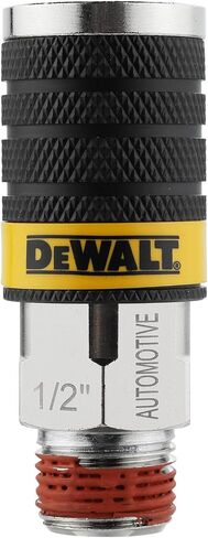 DEWALT 1/2-Inch Body Automotive Air Coupler with 1/2-Inch MNPT: Maximum High-Flow 6-Ball Design, 300 PSI in Kuwait