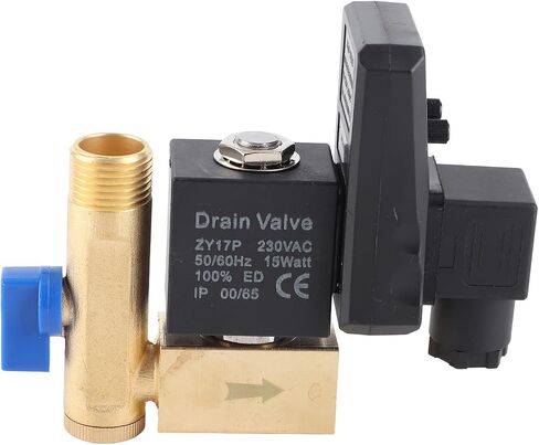 G1/2" Automatic Drain Valve, AC230V Electronic Timed Air Compressed Drain Valve(230V) in Kuwait