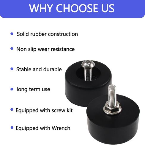 8 Pcs Anti Vibration Rubber Feet Kit for Air Compressors Generators Pressure Washers, 192310GS Anti-Wear Rubber Bumper Feet Pads Fit for Coleman Powermate 094-0026, Sanborn E106661, D091007 in Kuwait