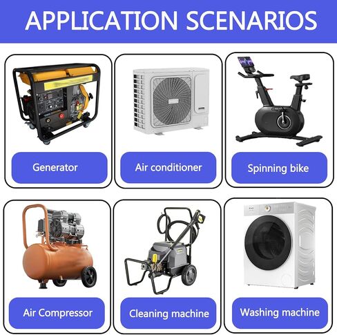 8 Pcs Anti Vibration Rubber Feet Kit for Air Compressors Generators Pressure Washers, 192310GS Anti-Wear Rubber Bumper Feet Pads Fit for Coleman Powermate 094-0026, Sanborn E106661, D091007 in Kuwait