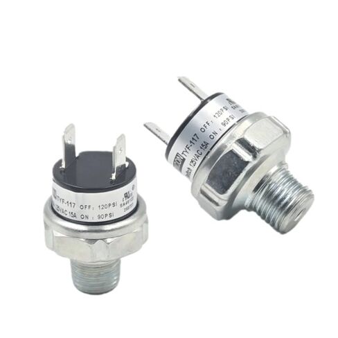 90-120PSI Pressure Switch, UL Certified,1/4" NPT Male Thread, 15A/125VAC Air Compressor Switch for Train Horn Air Tank Suspension System (DC 12V/24V AC 110V-240V) (1) in Kuwait