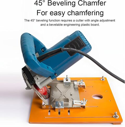 Yosoo Health Gear Circular Saw Base Plate 28x25cm Router Table Insert with Clear Scale Markings Cut Guidesuitable, Aluminium Plate, Mini Square Woodworking Benches Flip Multifunctional Trimming in Kuwait