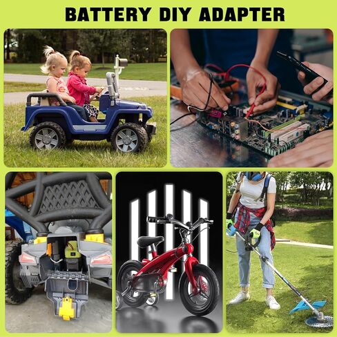 1pack Replacement for Power Wheels Adapter Compatible for Ryobi 18V Battery Adapter Power Connector with Fuse & Wire Terminals 12AWG Wire for DIY RC Car Toys and Robotics in Kuwait