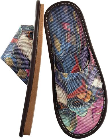 Cool Space Animal Art Travel Beach Slippers for Youth Lightweight Waterproof Open Toe Sandals Non-Slip for Indoor & Outdoor Women Men in Kuwait