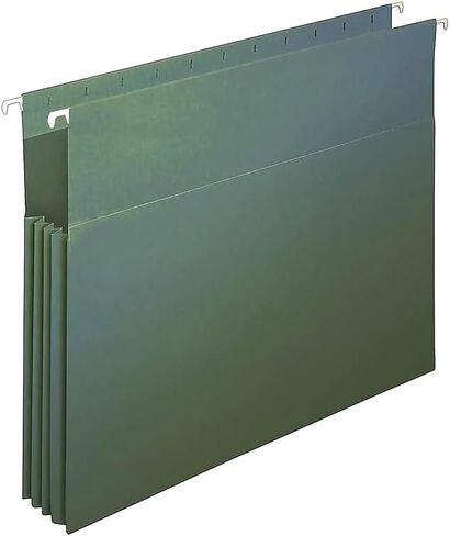Staples 260828 Hanging File Folders 3-1/2-Inch Expansion LTR Gn 4/Pk in Saudi Arabia