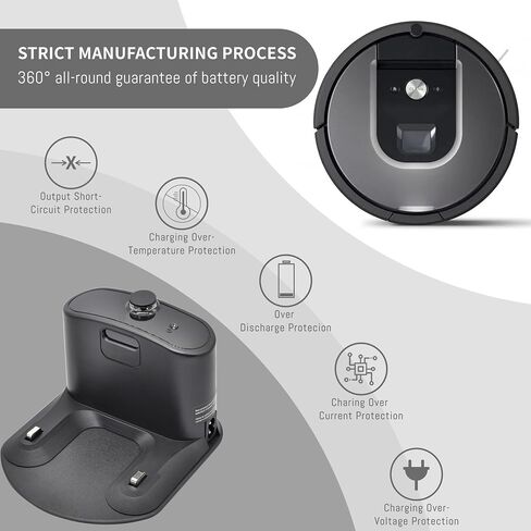 for Roomba Charger, for Roomba Charger Dock, Charging Base with Tools | Docking Station for Roomba e5 e6 i1 i3 i4 i6 i7 i8 500 600 700 800 900 Robots ADF-N1 17170 17064 4452369 in Kuwait