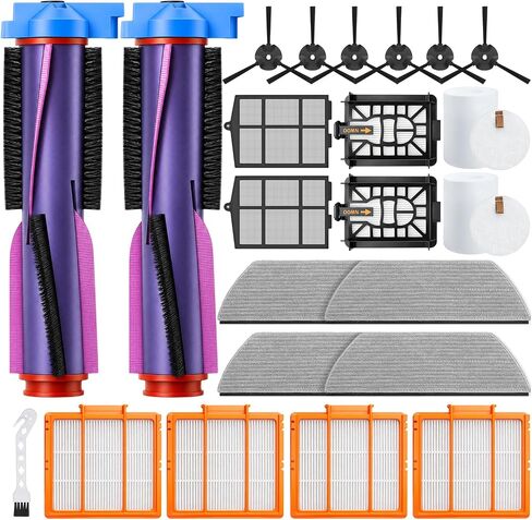 Replacement Parts for Shark Power Detect/Detect Pro RV2820AE AV2800ZE RV2820YE RV2820ZE AV2820S AV2820AE RV2800AE RV2800S Brush/HEPA/Sponge Filter/mop Combo kit 22 Pack in Kuwait