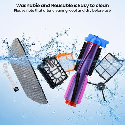 Replacement Parts for Shark Power Detect/Detect Pro RV2820AE AV2800ZE RV2820YE RV2820ZE AV2820S AV2820AE RV2800AE RV2800S Brush/HEPA/Sponge Filter/mop Combo kit 22 Pack in Kuwait