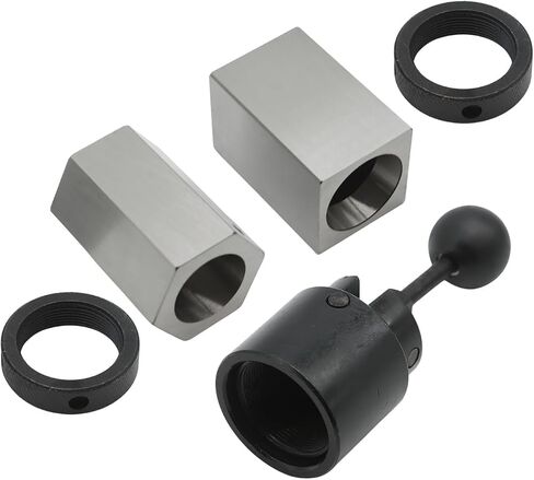 Nakkaa 5C-CB 5C Collet Block 1/16"-1-1/8" Hex Square with Collet Closer | Hardened steel construction, Precision fixture for milling, lathe and grinding machining work in Kuwait