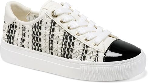 Karl Lagerfeld Womens Caelan Crochet Lace Up Sneaker in Kuwait