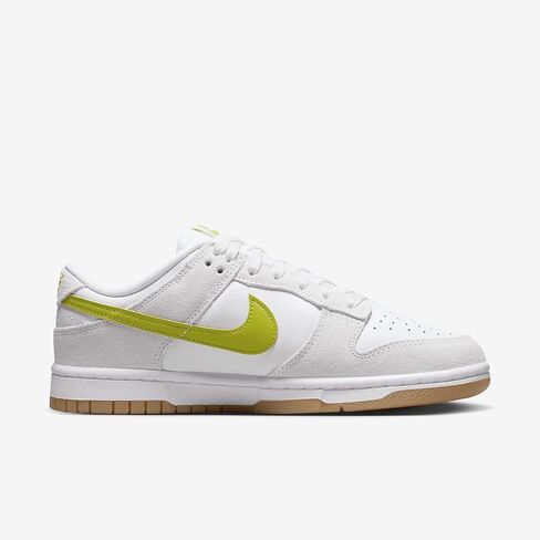 Nike Dunk Low Women's Shoes (HJ7335-133, White/Gum Yellow/Bright Cactus) Size 9 in Kuwait