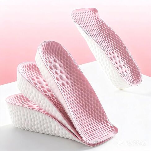 SteadyRise Height Increase Insoles for Men and Women,Arch Support & Grid Design, Height Boosters & Shoe Lifts with Shock Absorption(3 Pairs - 1.5cm 2.5cm 3.5cm)(Gray) in Saudi Arabia