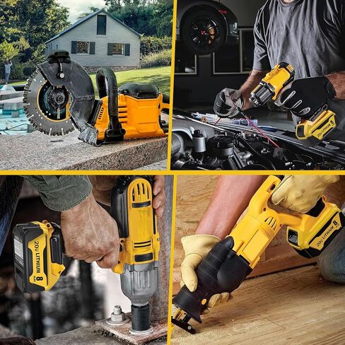4Packs 20V 8.0Ah Replacement Battery for Dewalt Compatible with Dewalt 20V Max Battery and 20 Volt Cordless Power Tools in Kuwait
