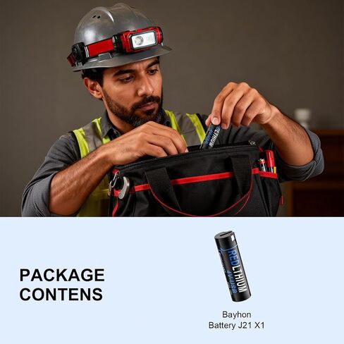 1 Pack 3000mAh 4V USB RedLituium Battery Replacement for MK Headlamp & Flashlight - 3X Faster USB Charge Compatible with 48-11-2131, 2114-21, 2163-21, 2112-21, 2128-21 in Kuwait