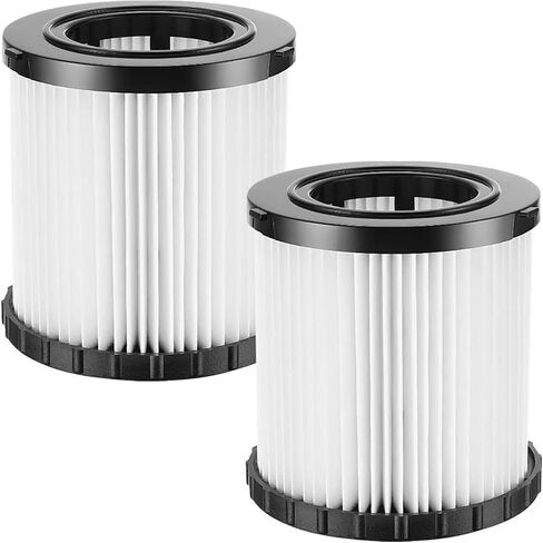 2 Pack DCV580H DCV581H HEPA Filter Replacement Compatible with DEWALT 20V MAX Shop Vac Cleaner Cordless and Corded Portable 2 Gallon Wet Dry Vacuum, Washable and Reusable Filter in Kuwait