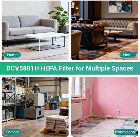 2 Pack DCV580H DCV581H HEPA Filter Replacement Compatible with DEWALT 20V MAX Shop Vac Cleaner Cordless and Corded Portable 2 Gallon Wet Dry Vacuum, Washable and Reusable Filter in Kuwait