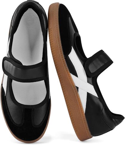 ANFEE Women Sneakers Comfortable Tennis Shoes Mary Jane Sneakers Slip On Casual Walking Lightweight Retro Fashion Flats in Kuwait