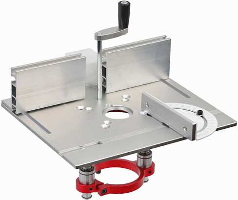 Aluminium Router Table Insert Plate And Router Lift for 65mm Diameter Universal Trimming Machine,with Miter Gauge Guide Aluminium Profile Fence Sliding Brackets in Kuwait
