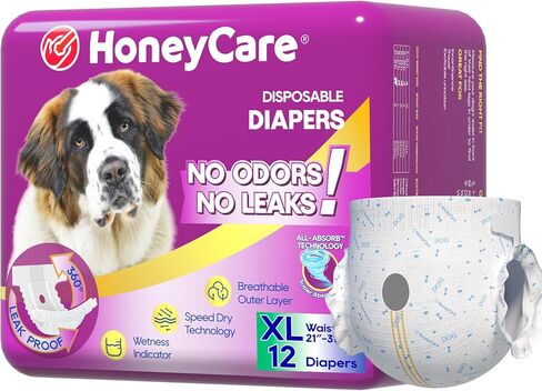 All-Absorb Disposable Female Dog Diapers, X-Large in Kuwait