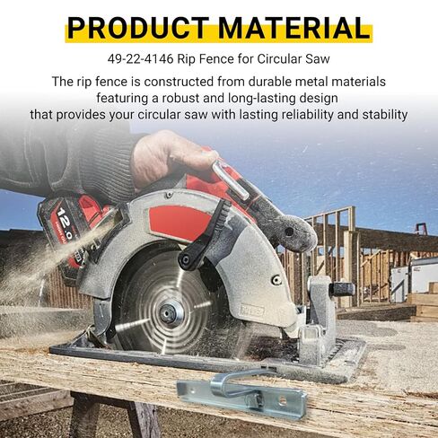 49-22-4146 Circular Saw Rip Fence Replacement Kit for Mwa-KEE | Circular Saw Rip Guide: 6405-6, 6390-20, 6390-21, 6394-21, 6460 2 Pack in Kuwait