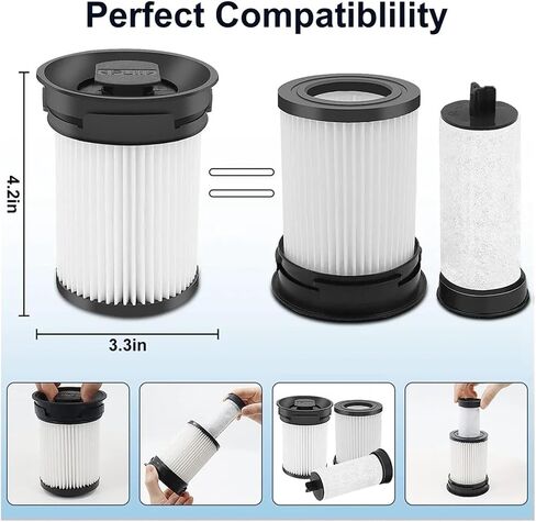 Filters Compatible for Miele Triflex HX1 Facelift and HX2 Cordless Vacuum Cleaner, Fine Dust Filter Accessories Part No. 9178017731 in Kuwait