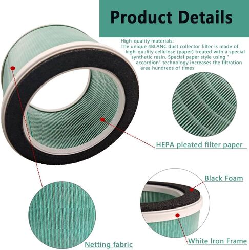 1 PACK brikiwee extractor filter Air Filter HEPA 12 Certified Medical Grade compatible with 4BLANC Maestro Series Dust Collectors in Kuwait