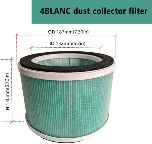 1 PACK brikiwee extractor filter Air Filter HEPA 12 Certified Medical Grade compatible with 4BLANC Maestro Series Dust Collectors in Kuwait