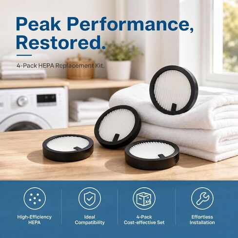 3 Pack HEPA Filter Replacements Compatible with Roanow MarsVac S1 Cordless Vacuum Cleaner in Kuwait