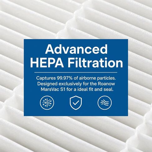 3 Pack HEPA Filter Replacements Compatible with Roanow MarsVac S1 Cordless Vacuum Cleaner in Kuwait