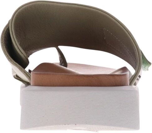 Revere Biscay Women’s Sandals - Premium Leather, Toe Post Slide Sandals, Adjustable Straps, Arch Support, Shock-Absorbing, Stylish & Comfortable for Travel & Daily Wear Sage 6-6.5 M US in Kuwait