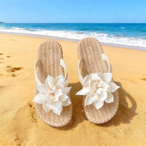 Womens Flip Flops Non-slip Lightweight Beach Sandals Stylish Casual Footwear for Summer Vacation in Kuwait