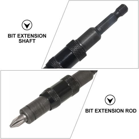 Hemobllo Magnetic Drill Bit Extension Holder Pivoting Screwdriver Tip Shaft 1/4 Shank for Impact Drivers Tight Corners in Kuwait