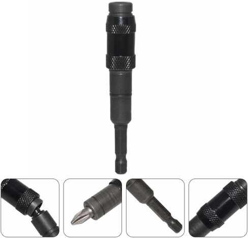 Hemobllo Magnetic Drill Bit Extension Holder Pivoting Screwdriver Tip Shaft 1/4 Shank for Impact Drivers Tight Corners in Kuwait