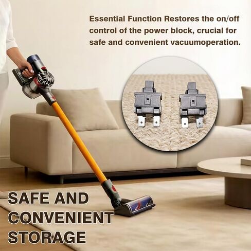 910971-01 Vacuum On/Off Switch Replacement Part for Dyson & Miele, 2 Pack | Fits Dyson DC04, DC05, DC07, DC08, DC11, DC14, DC15, DC29, DC32, DC33 & All Miele Canisters in Kuwait
