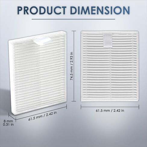 (9 Pack) Replacement HEPA filters for Roborock Q7 M5+/Q7 M5/Q7 L5/Q7L5+ Robotic vacuum cleaners, including upright filters, canister filters, vacuum cleaner filters and accessory kits. in Kuwait