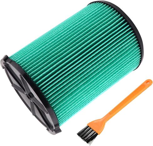 HIFROM 1Pack VF6000 Filter,VF6000 Replacement Filter Compatible with Ridgid Shop Vac 5-20 Gallon Wet/Dry Vacuums,Fine Dust Filter,5 Layer Pleated Vacuum Filter Fit for WD5500 WD6425 WD7000 in Kuwait