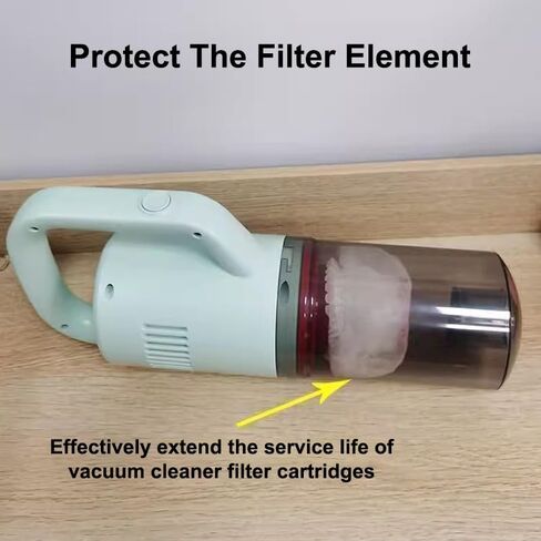 100PCS Multifunctional Vacuum Cleaner Filters, Elastic Non-Woven Fabric Filters Suitable for Household Vacuum Cleaners Captures Dust And Pet Hair in Kuwait