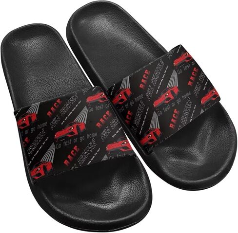 Unisex Slide Sandals Patriotic Pool Slippers Lightweight Casual EVA Flat Sandals Flip Flops in Kuwait