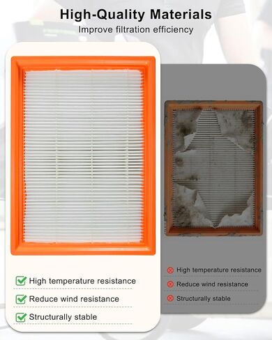 AVF0900 Replacement Filter Fit for EGO POWER+ WDV0900 Wet Dry Vacuum | Cartridge Vacuum Filter Replacement in Kuwait