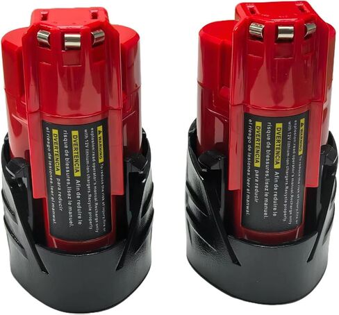 GHU M12 3.0Ah Battery 2-Pack Replacement for Milwaukee 12V Cordless Tools, Compatible with 48-11-2411 48-11-2420 48-11-2401 48-11-2402 48-11-2425 in Kuwait