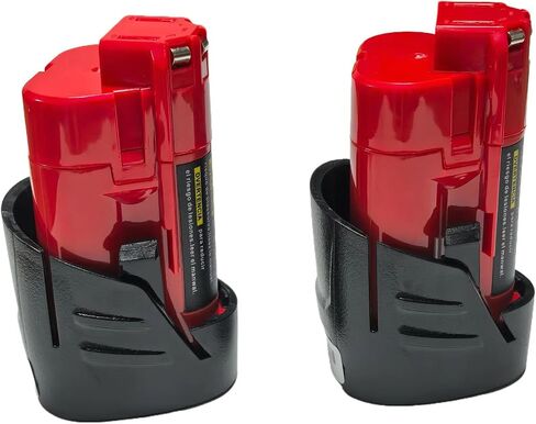 GHU M12 3.0Ah Battery 2-Pack Replacement for Milwaukee 12V Cordless Tools, Compatible with 48-11-2411 48-11-2420 48-11-2401 48-11-2402 48-11-2425 in Kuwait