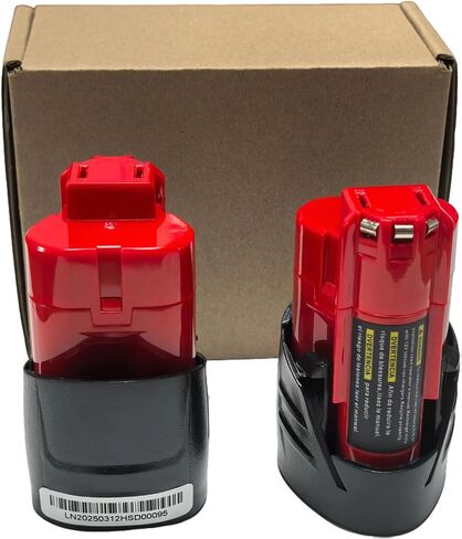 GHU M12 3.0Ah Battery 2-Pack Replacement for Milwaukee 12V Cordless Tools, Compatible with 48-11-2411 48-11-2420 48-11-2401 48-11-2402 48-11-2425 in Kuwait
