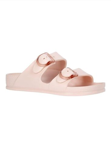 Women's EVA Slide Sandals, Double Adjustable Buckle Slip-on Sandals, Open Toe Lightweight Non-Marking Sole Casual Summer Shoes in Kuwait