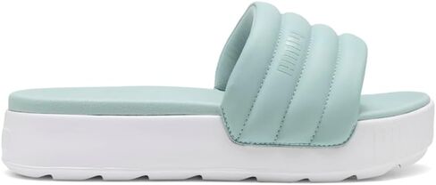 PUMA Womens Karmen Slide Puffy Platform Casual Sandals Casual Low Heel 1-2" - Green - Size 6 M in Kuwait