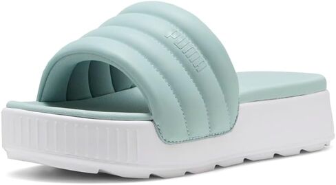 PUMA Womens Karmen Slide Puffy Platform Casual Sandals Casual Low Heel 1-2" - Green - Size 6 M in Kuwait