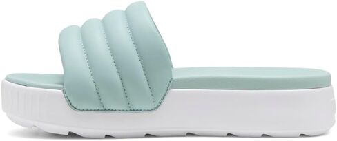 PUMA Womens Karmen Slide Puffy Platform Casual Sandals Casual Low Heel 1-2" - Green - Size 6 M in Kuwait